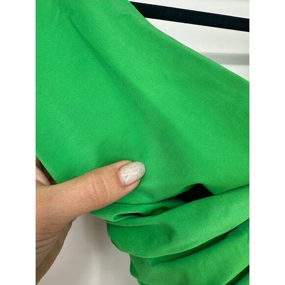 Fleur Du Mal Wrap Front Bodysuit in Peridot Green - Picture 5 of 9